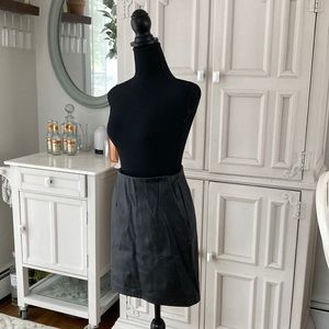 Vegan Leather Paperbag Skirt